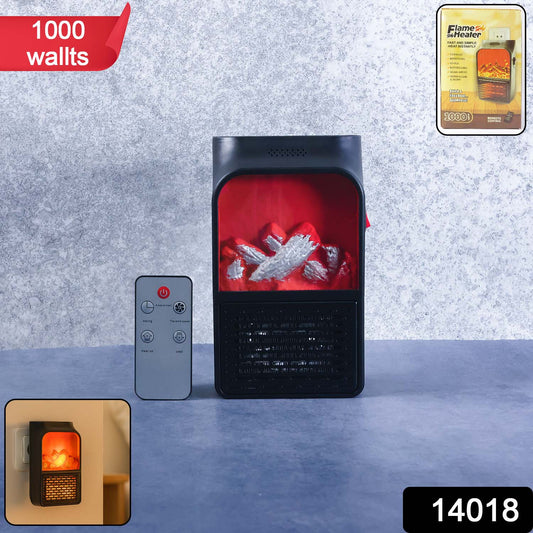 Portable Electric Fireplace Lamp Led Flame Heater (900w 1 Pc)