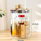 Makeup Organizer Adjustable 360 Rotation Box Case and Storage,Spinning Cosmetic Display Case Multi-Function Clear Carousel Cosmetic with 7 Layers Large Capacity, Fits Jewelry, Makeup Brushes